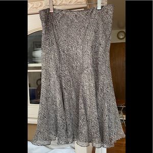 Calvin Klein classic skirt specked black-grey a line with Flare hem size 4